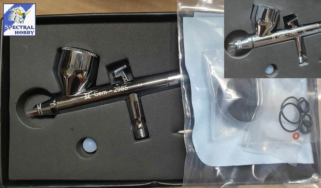 Bút sơn mô hình Gemini airbrush GEM298 Gen II 0.3mm 0.5mm double action