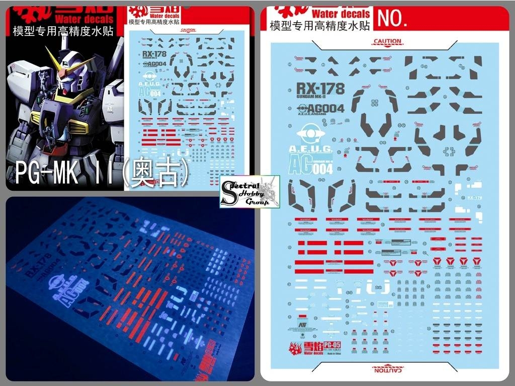 Decal nước dán mô hình Gundam MKII RX178 Mk-II MK2 8815 8817 PG MG RG HG Water sticker
