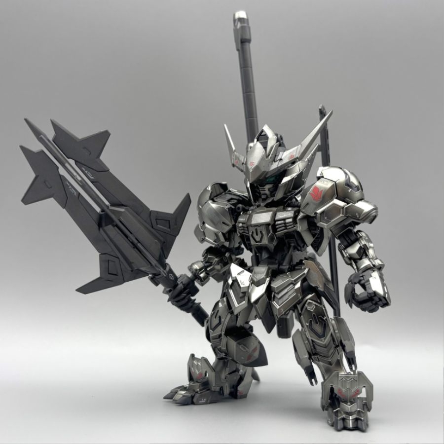 Mô hình lắp ráp MGSD GUNDAM BARBATOS Black Silver Coating G-08B GAOGAO model (Base+decal)