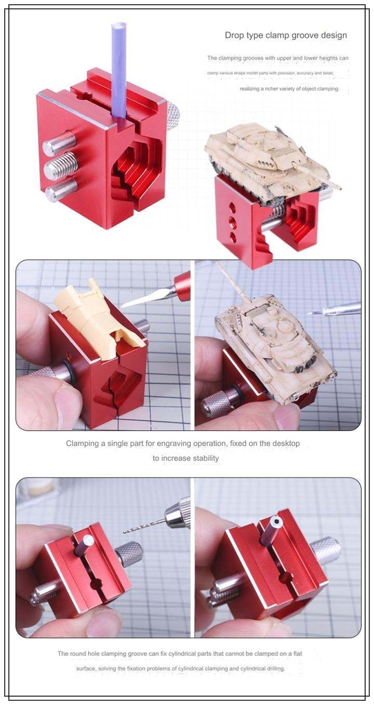 Dụng cụ Ustar Eto kẹp part CLAMPING MINI BENCH VISE 3RD GENERATION UA90637