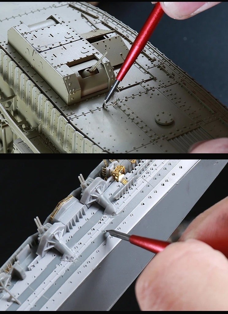 Dụng cụ Border tạo line detail chisel móc câu BD0042-45 0.1mm-0.5mm Metal Engraved Hook Knife