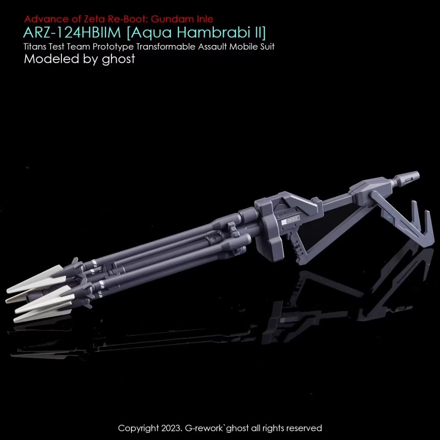 Decal dán mô hình Aqua Hambrabi II ARZ-124HBIIM các loại MG HG - Water sticker