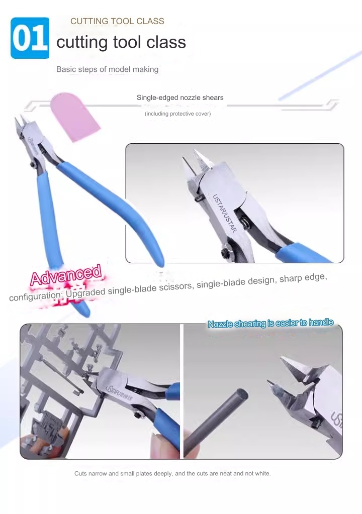 Bộ dụng cụ Ustar bản nâng cao ADVANCED Model Kit Set UA91561 (kìm dũa mài dao nhíp chống gỉ)