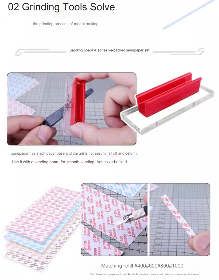 Bộ dụng cụ Ustar bản nâng cao ADVANCED Model Kit Set UA91561 (kìm dũa mài dao nhíp chống gỉ)