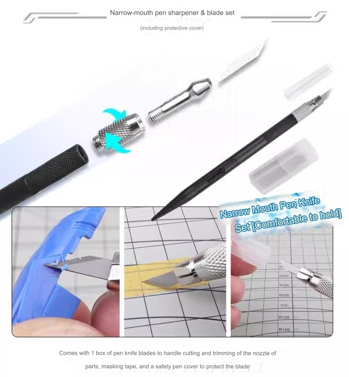 Bộ dụng cụ Ustar bản nâng cao ADVANCED Model Kit Set UA91561 (kìm dũa mài dao nhíp chống gỉ)