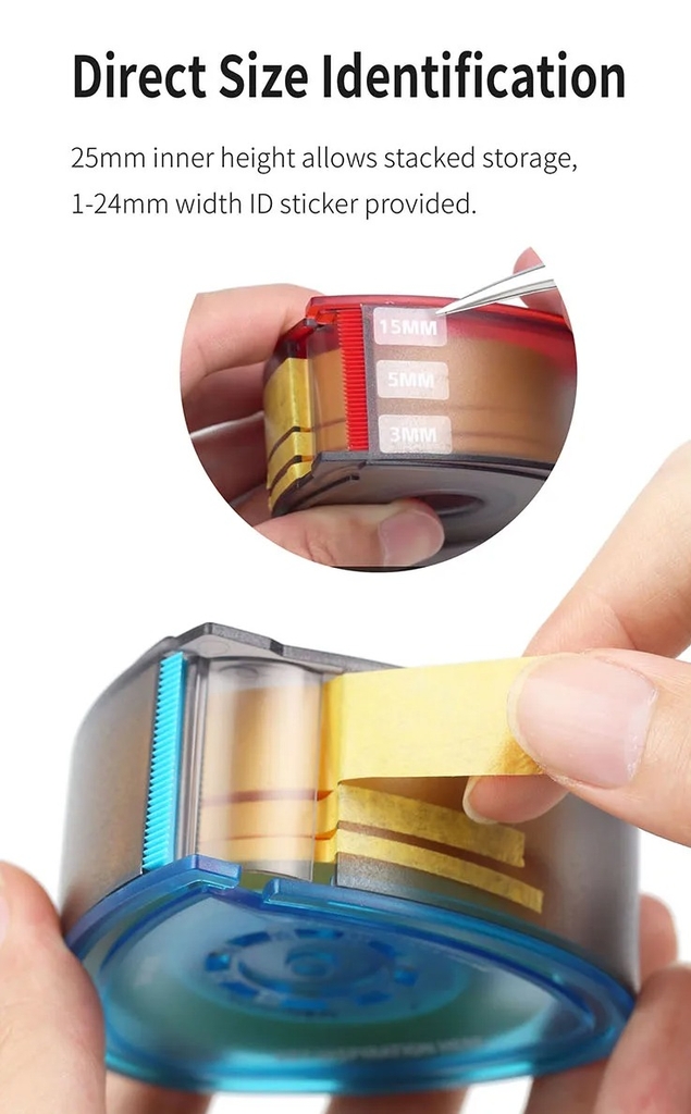 Dụng cụ DSPIAE cắt băng keo tách màu MT-B01/02 Masking Tape Cutter Model Covering Paper Storage