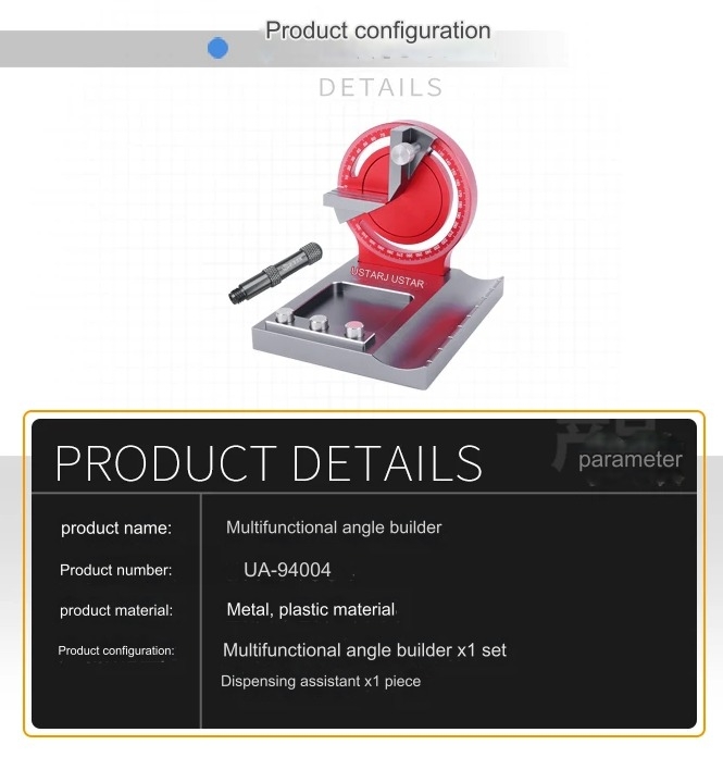 Dụng cụ tạo hình góc đa năng MULTI-FUNCTION ANGLE BUILDER Positioning Work Glue Dispensing UA94004