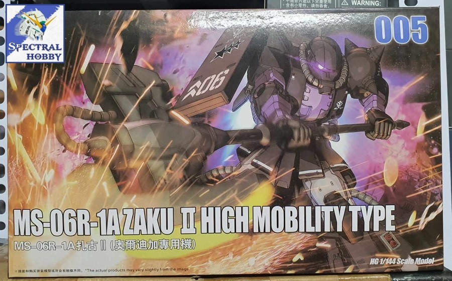 Mô hình lắp ráp HG 1/144 HG MS-06R-1A Zaku II High Mobility Type Black Tri-Star Gaogao model