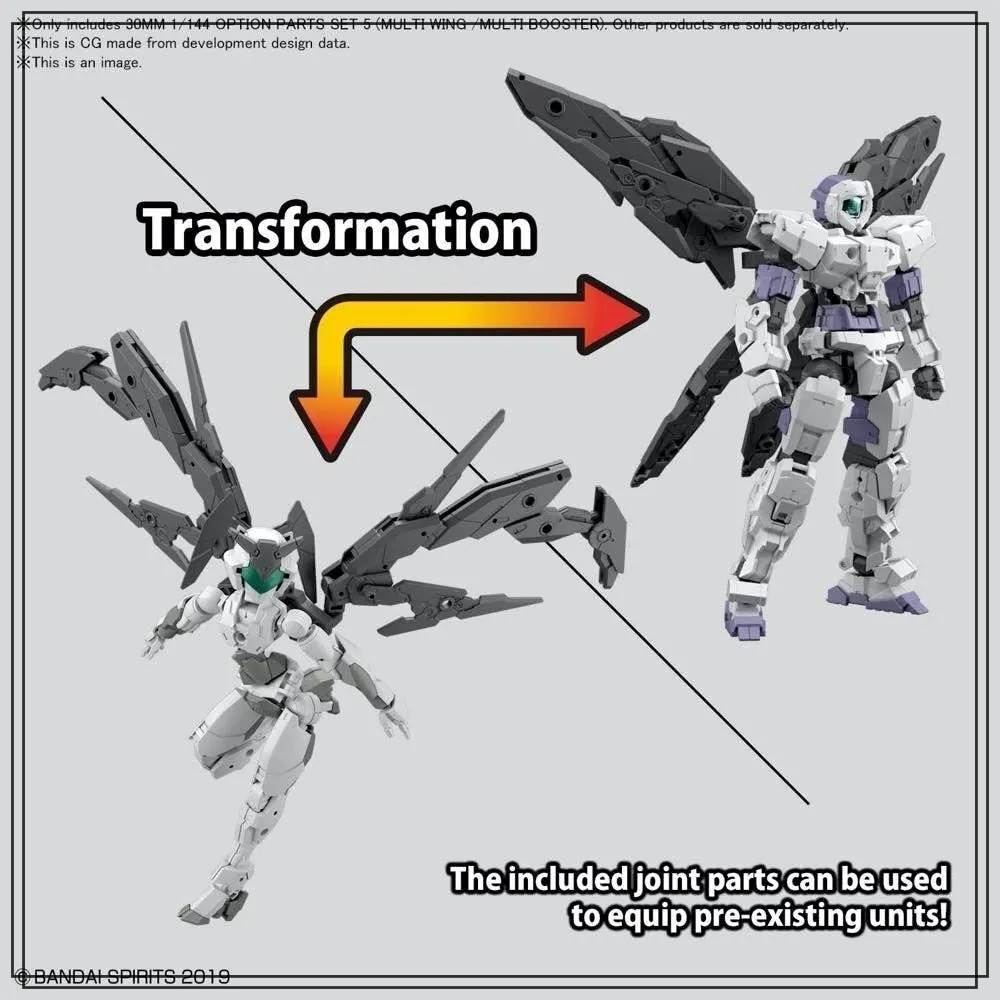 Phụ kiện mô hình 30MM Option parts set 05 Leg Multi Wing/Multi Booster - Bandai