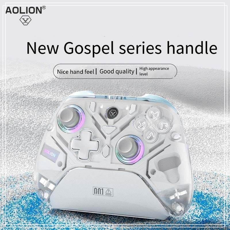 Tay cầm chơi game AOLION không dây AL-K10 EVA RGB Dual hall 2.4g Bluetooth Wireless cho PC Switch NS Android iOS