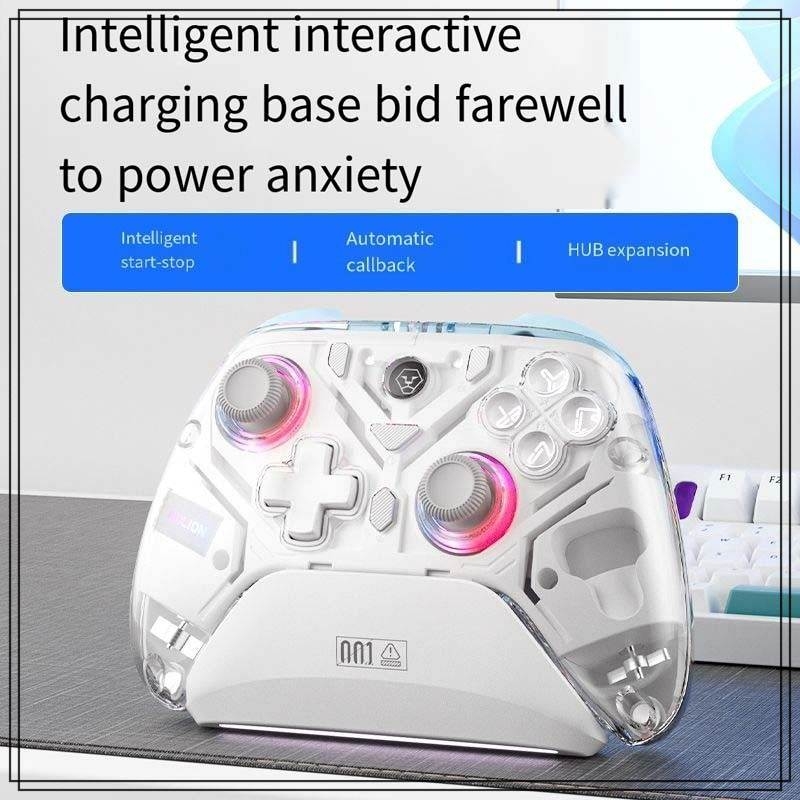 Tay cầm chơi game AOLION không dây AL-K10 EVA RGB Dual hall 2.4g Bluetooth Wireless cho PC Switch NS Android iOS