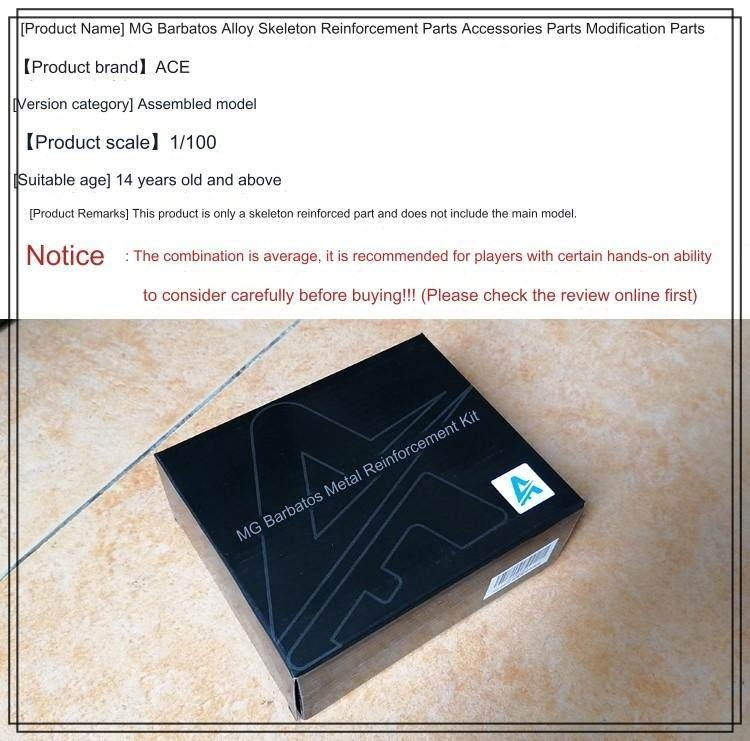 Phụ kiện mô hình ACE độ custom METAL FRAME part set cho MG Barbatos gundam