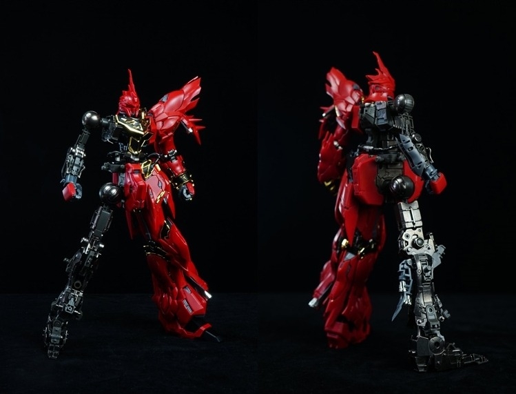 Phụ kiện bộ metal frame cho MG Sinanju IRON TOYS (OVA, VER.KA , Custom TAKUMI STUDIO)