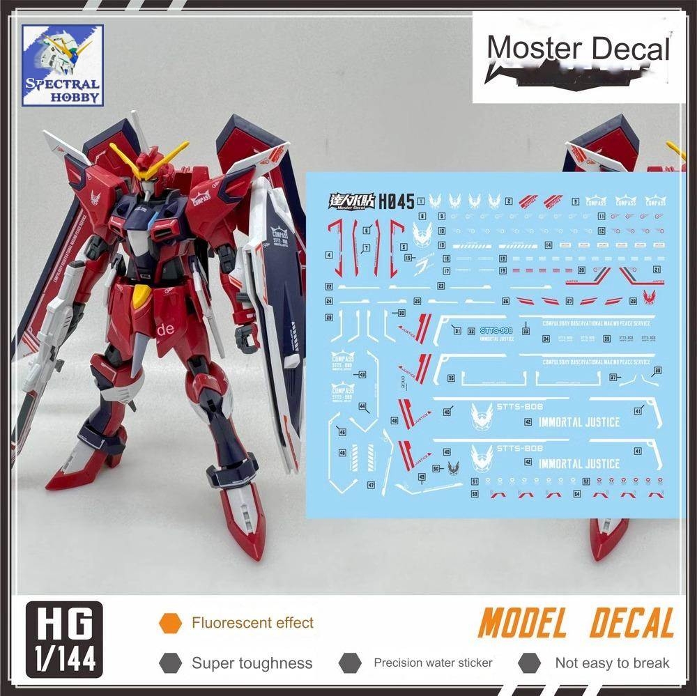 Decal nước dán mô hình Immortal Justice / Infinite Justice Gundam HG các loại - Water sticker