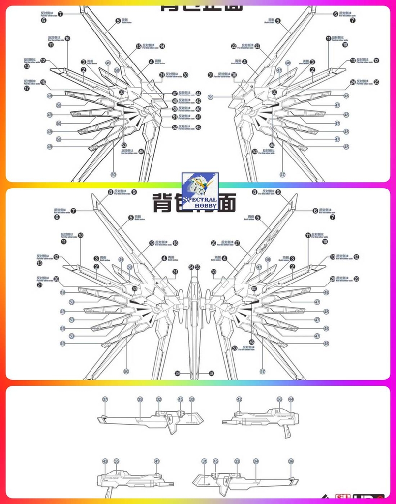 Decal nước dán mô hình Might Strike Freedom gundam MG HG các loại water sticker