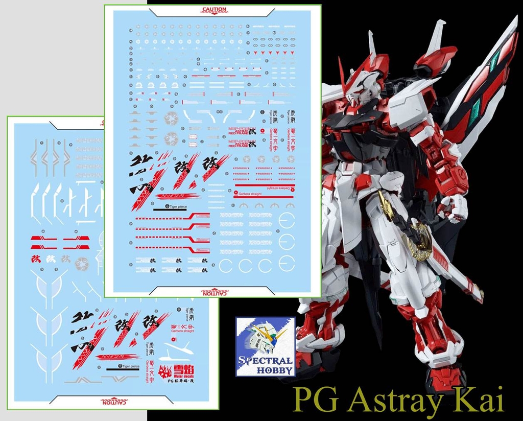 Decal nước dán mô hình PG Astray Red Kai | Blue Frame Kai | Nilson - Water sticker
