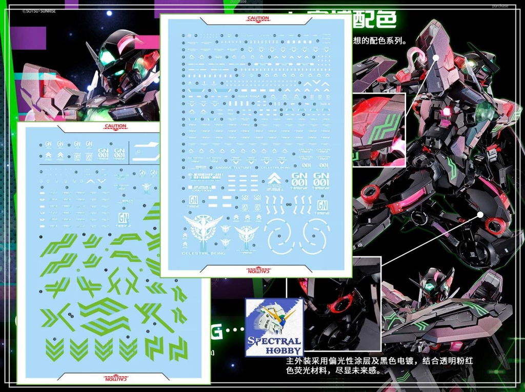 Decal nước dán mô hình PG Exia 00 Raiser 007s Avalanche các loại  Water sticker