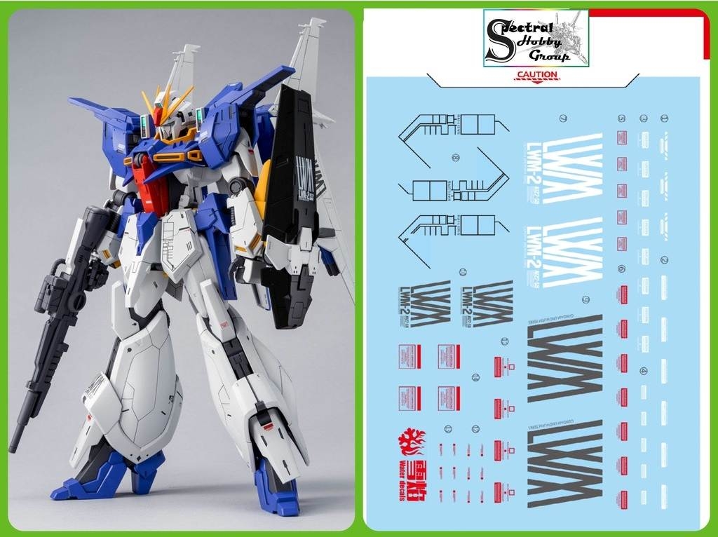 Decal nước dán mô hình Re/100 1/00 GUNDAM LINDWURM Ex Impulse - water sticker
