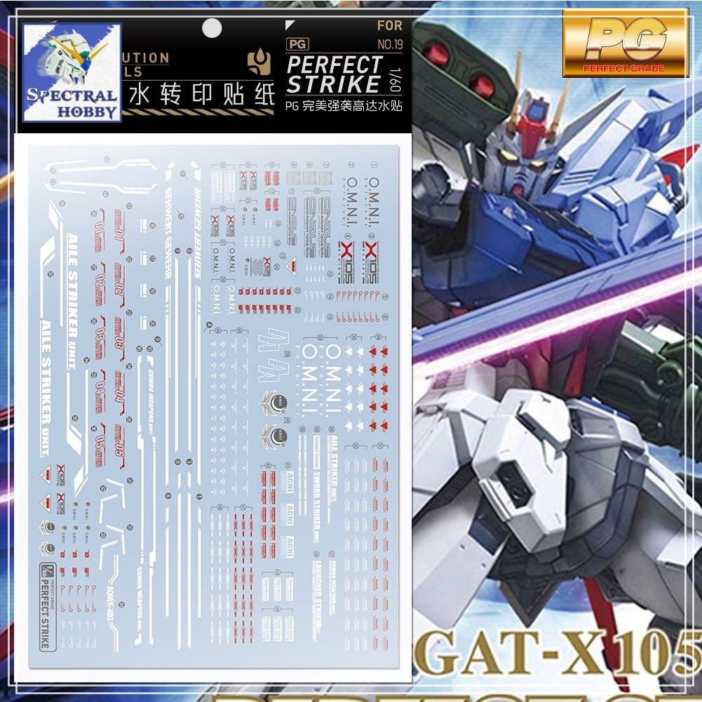 Decal nước dán mô hình PG PERFECT - STRIKE Rouge Cyberise các loại Water sticker