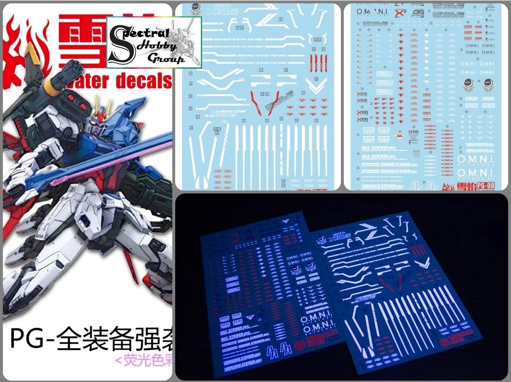 Decal nước dán mô hình PG PERFECT - STRIKE Rouge Cyberise các loại Water sticker