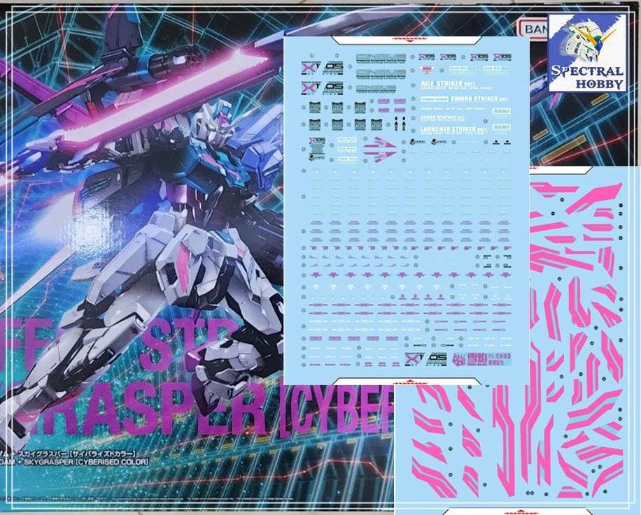 Decal nước dán mô hình PG PERFECT - STRIKE Rouge Cyberise các loại Water sticker