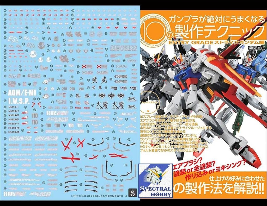 Decal nước dán mô hình EG HG RG STRIKE Rouge các loại Water sticker