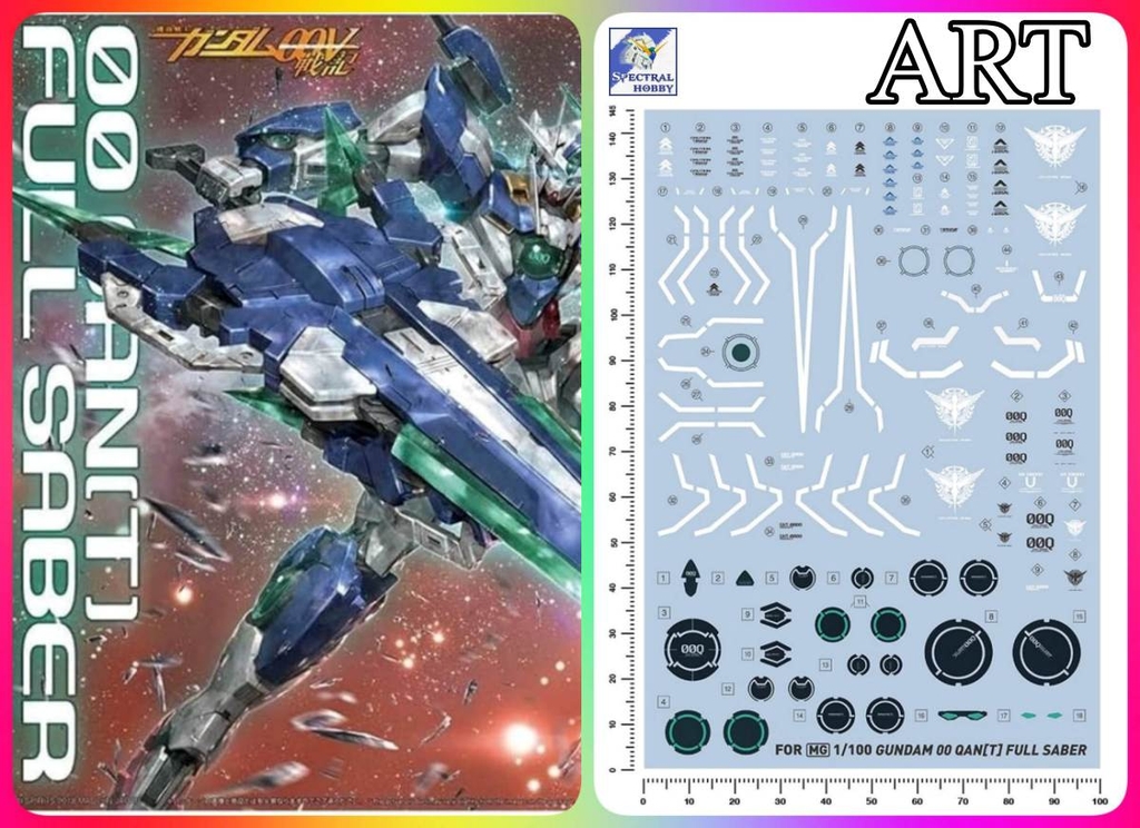 Decal dán mô hình Gundam 00Q Qan T QanT 00Q 8822 MG HG RG các loại Water sticker