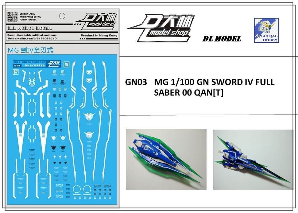 Decal dán mô hình Gundam 00Q Qan T QanT 00Q 8822 MG HG RG các loại Water sticker