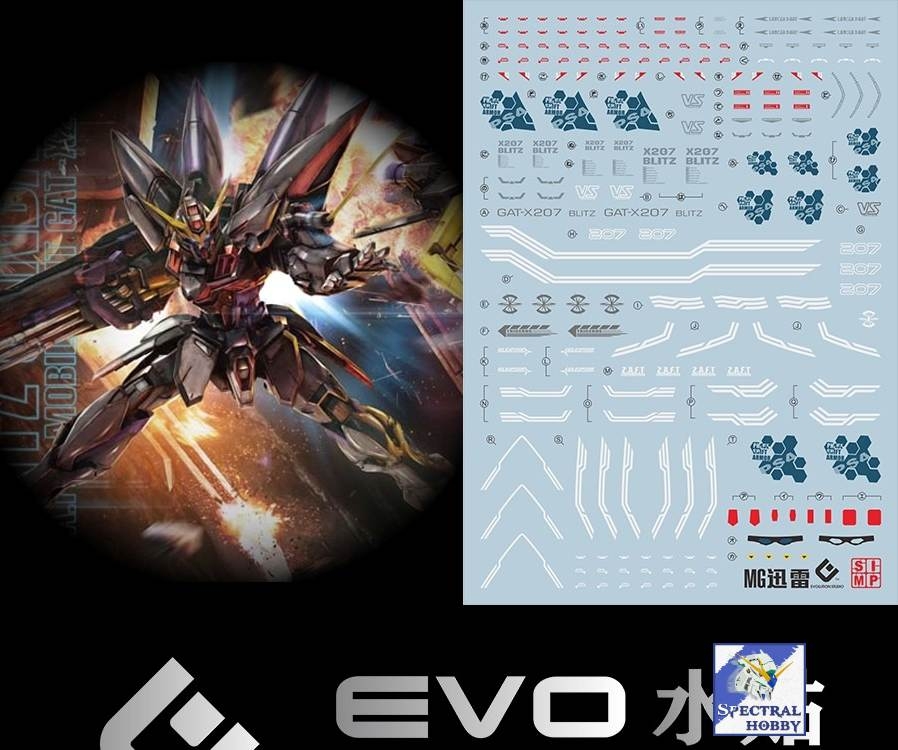 Decal nước dán mô hình Aegis Blitz gundam MG HG các loại water sticker