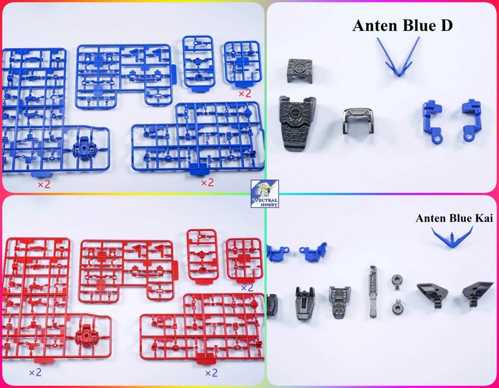 Phụ kiện mô hình bộ EW metal frame set part cho MG Astray red blue Alloy Skeleton Parts