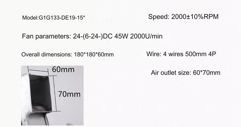 Quạt sò ly tâm tuabin Fan EBM 45W 62W 24V G1G133-DE19-15