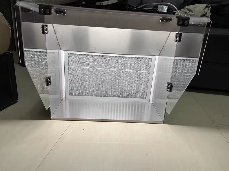 Hộp hút mùi khí cho sơn mô hình LA-03 Negative pressure spray paint box Metal liner BJD Lazy