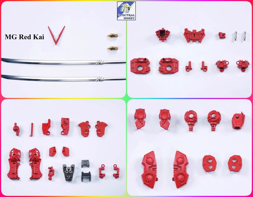 Phụ kiện mô hình bộ EW metal frame set part cho MG Astray red blue Alloy Skeleton Parts