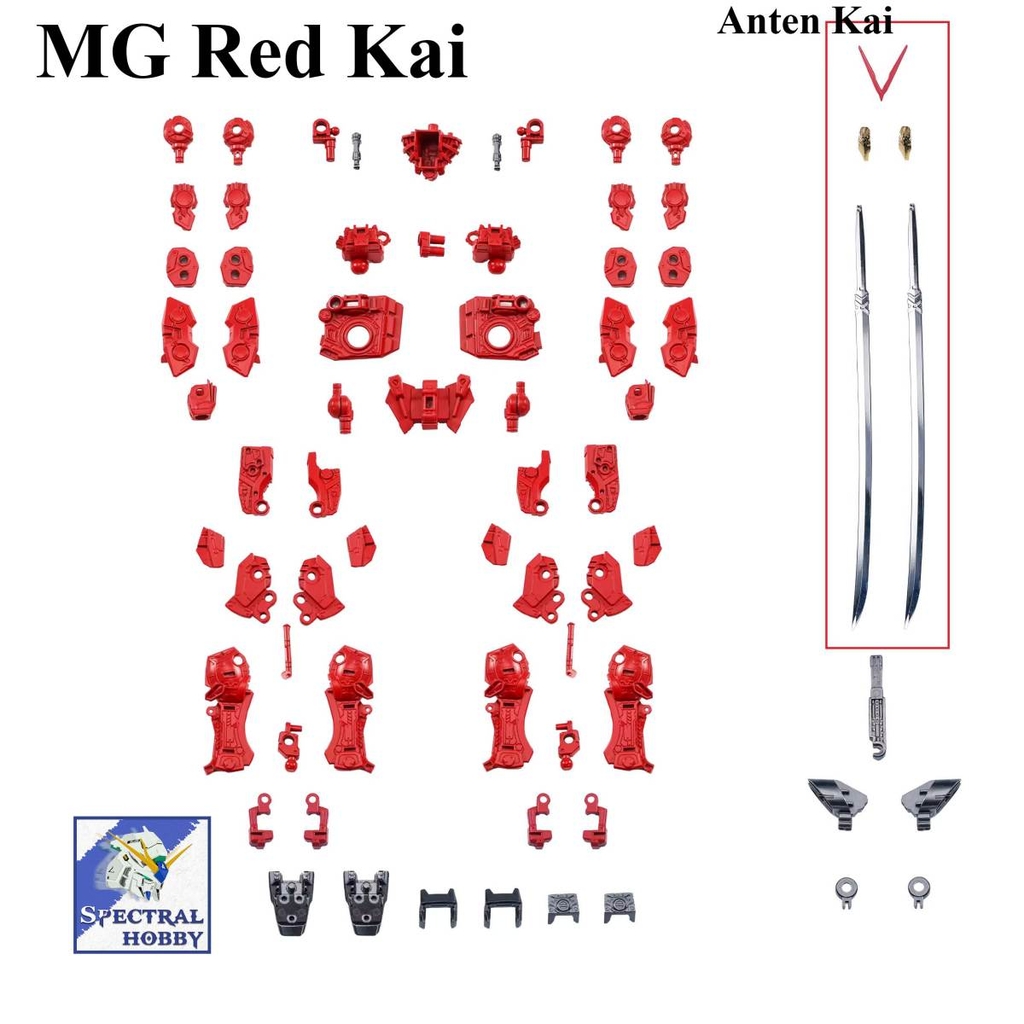 Phụ kiện mô hình bộ EW metal frame set part cho MG Astray red blue Alloy Skeleton Parts
