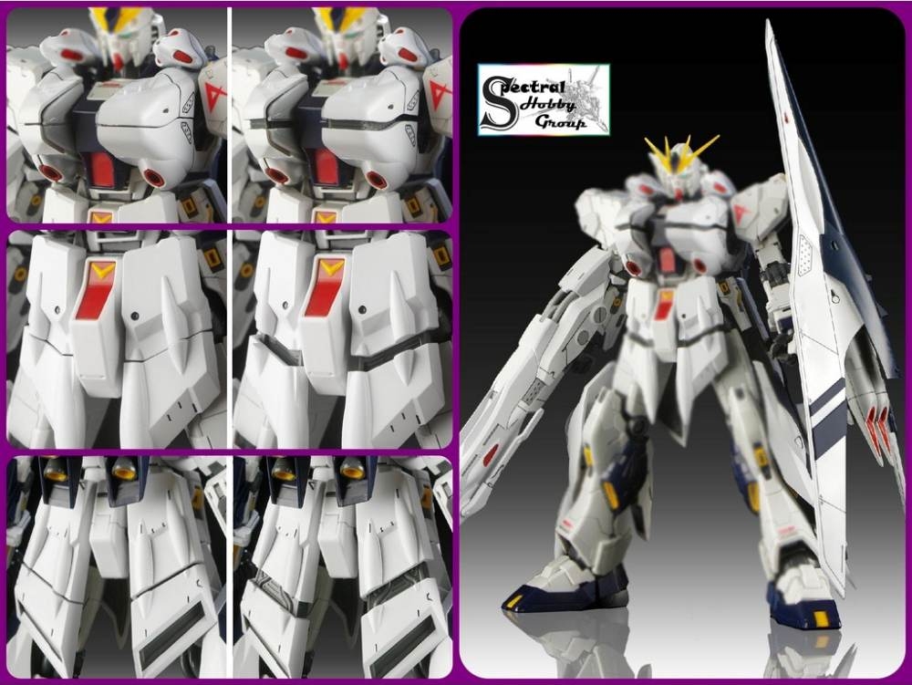 Phụ kiện mô hình SJL MG 1/100 pack HWS Full Armor cho Nu gundam (sp kèm decal, không kèm body)