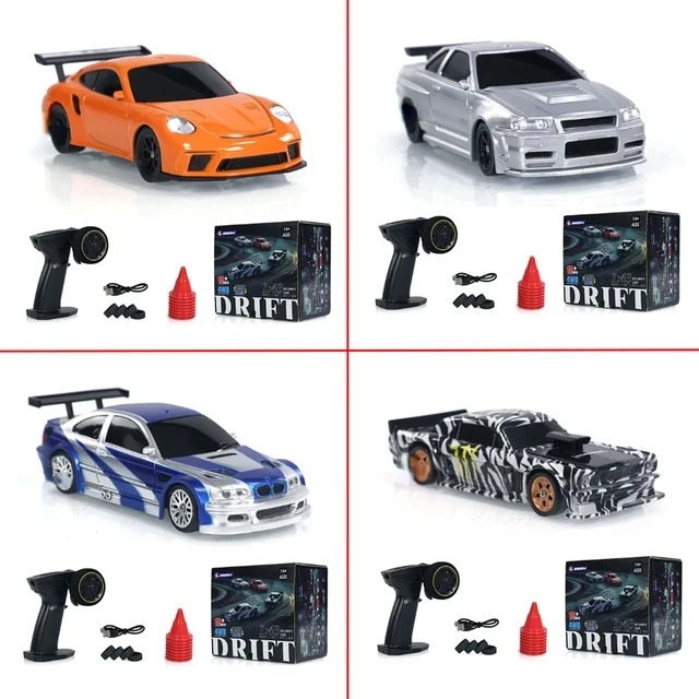 Ô tô điều khiển RC Car Drift 1/43 Chassis model mini racing 2.4G 4WD remote controld JIABAILE