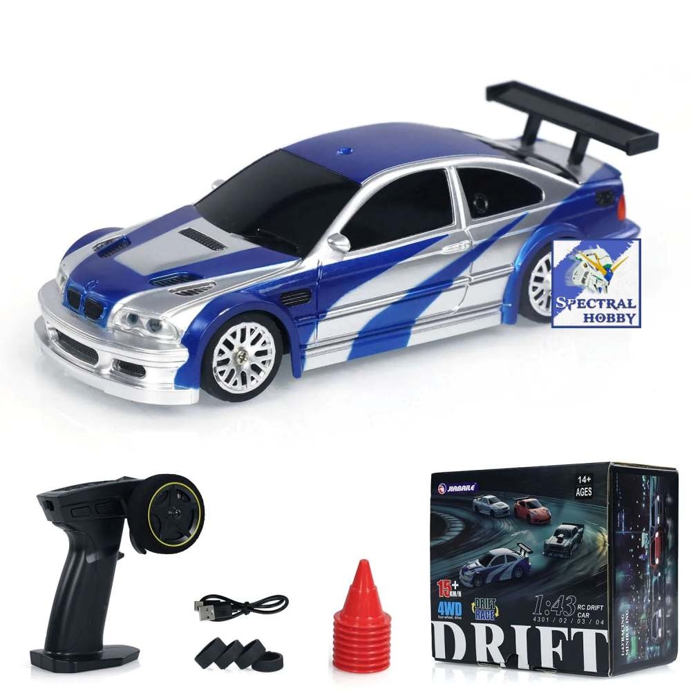 Ô tô điều khiển RC Car Drift 1/43 Chassis model mini racing 2.4G 4WD remote controld JIABAILE