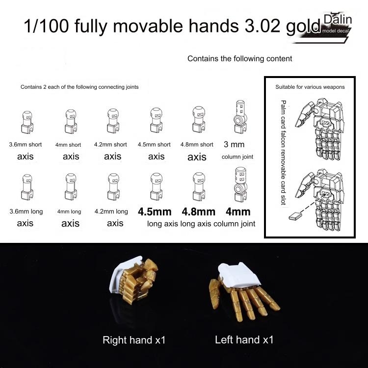 Bộ bàn tay động Hand | Claw hand cho MGEX MG HG RG STRIKE FREEDOM