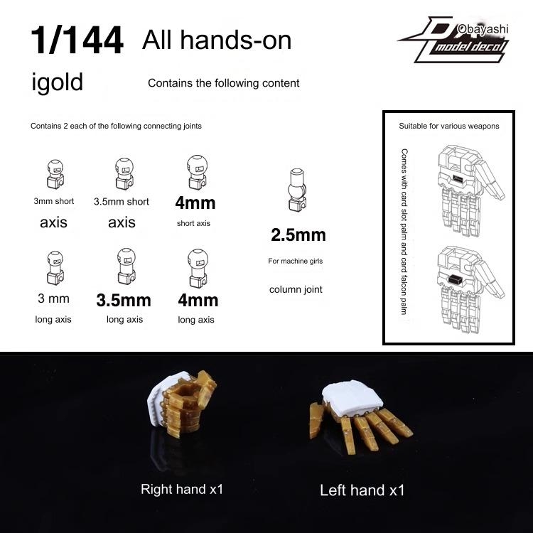 Bộ bàn tay động Hand | Claw hand cho MGEX MG HG RG STRIKE FREEDOM