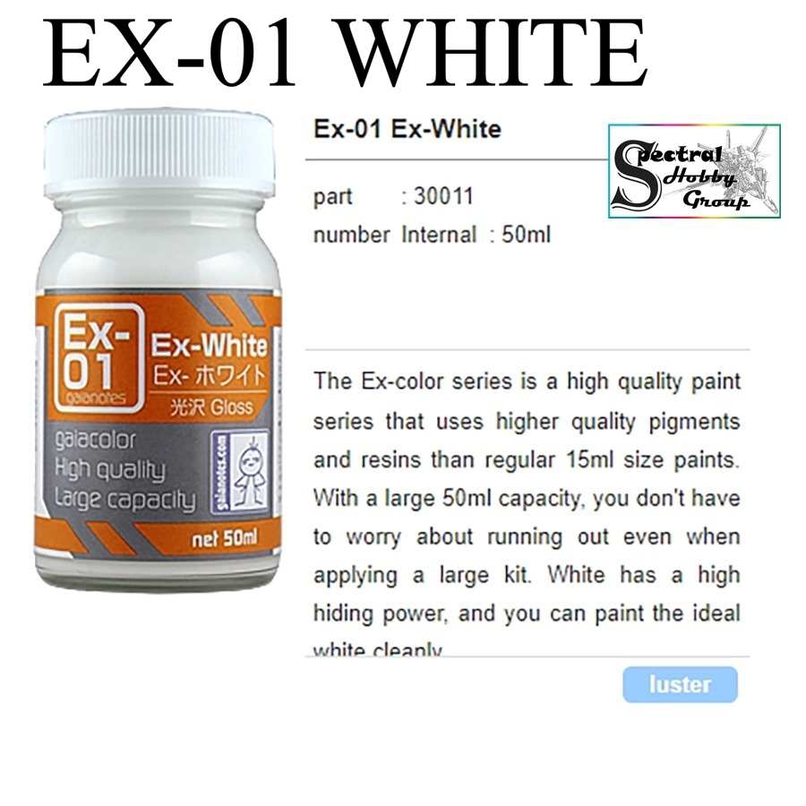 Sơn mô hình Gaia EX color series lacquer paint (white black clear gold silver...)