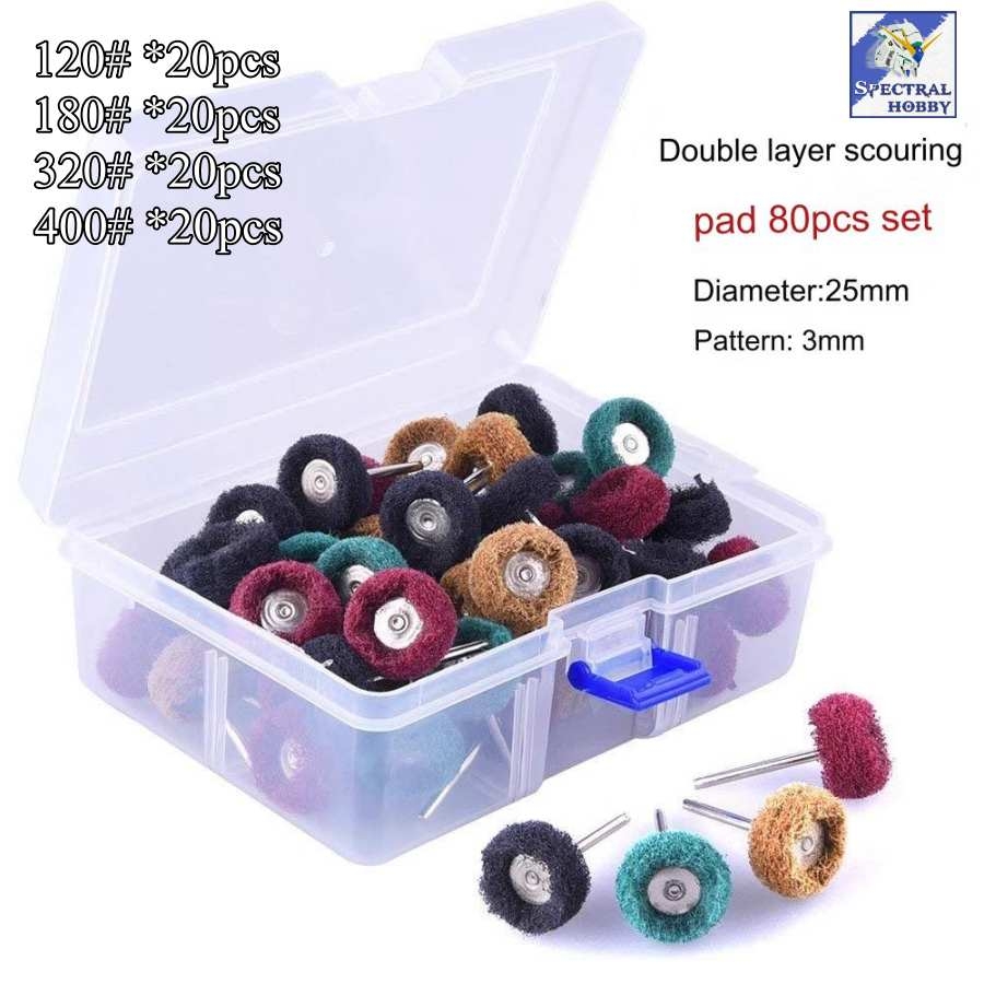 Mài dũa đánh bóng kim loại gỗ đá ngọc 25mm gắn máy mài mini Fiber nylon grinding Metal Polishing Abrasive Brush Jewelry