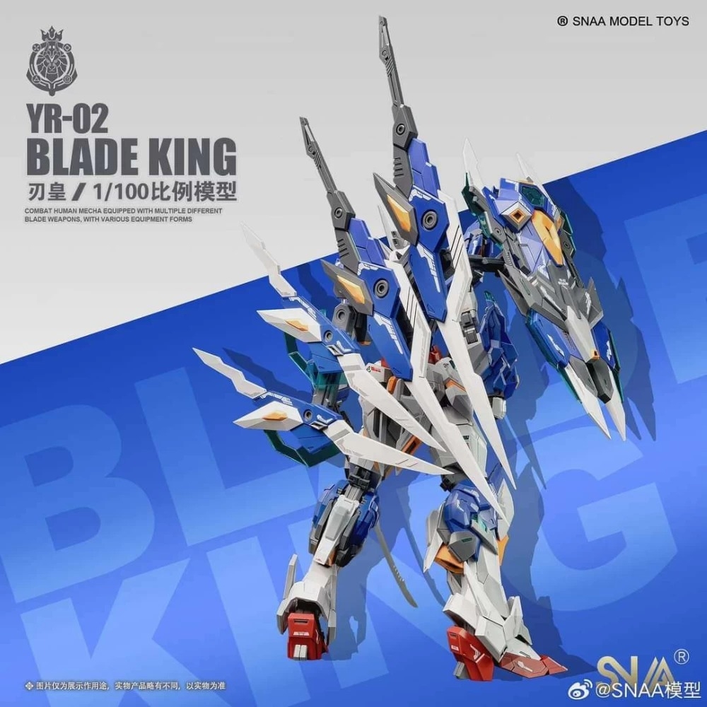 Mô hình lắp ráp MG 1/100 YR-02 BLADE KING SNAA Supernova