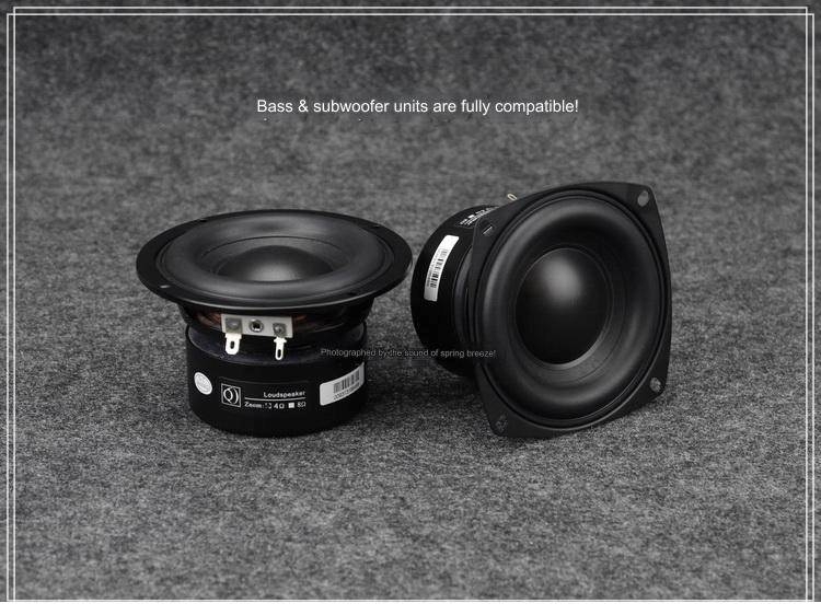 Loa trầm HIFI DIY 4 inch woofer mid-bass siêu trầm công suất cao hành trình dài SB4-116S 40w subwoofer