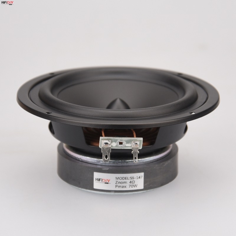 Loa trầm HIFI DIY 5 inch basin woofer mid-bass speaker Anti Magnetic 35W-70W S5-147 subwoofer