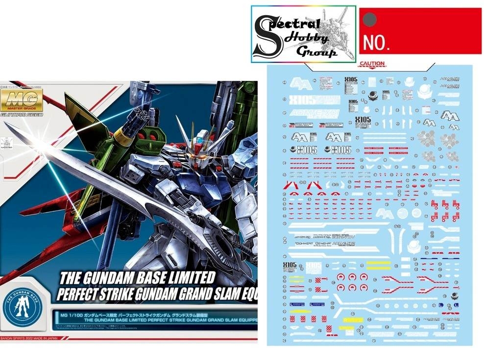 Decal nước dán mô hình Perfect Aile Strike Rouge Sword Launcher MG MB gundam Water sticker