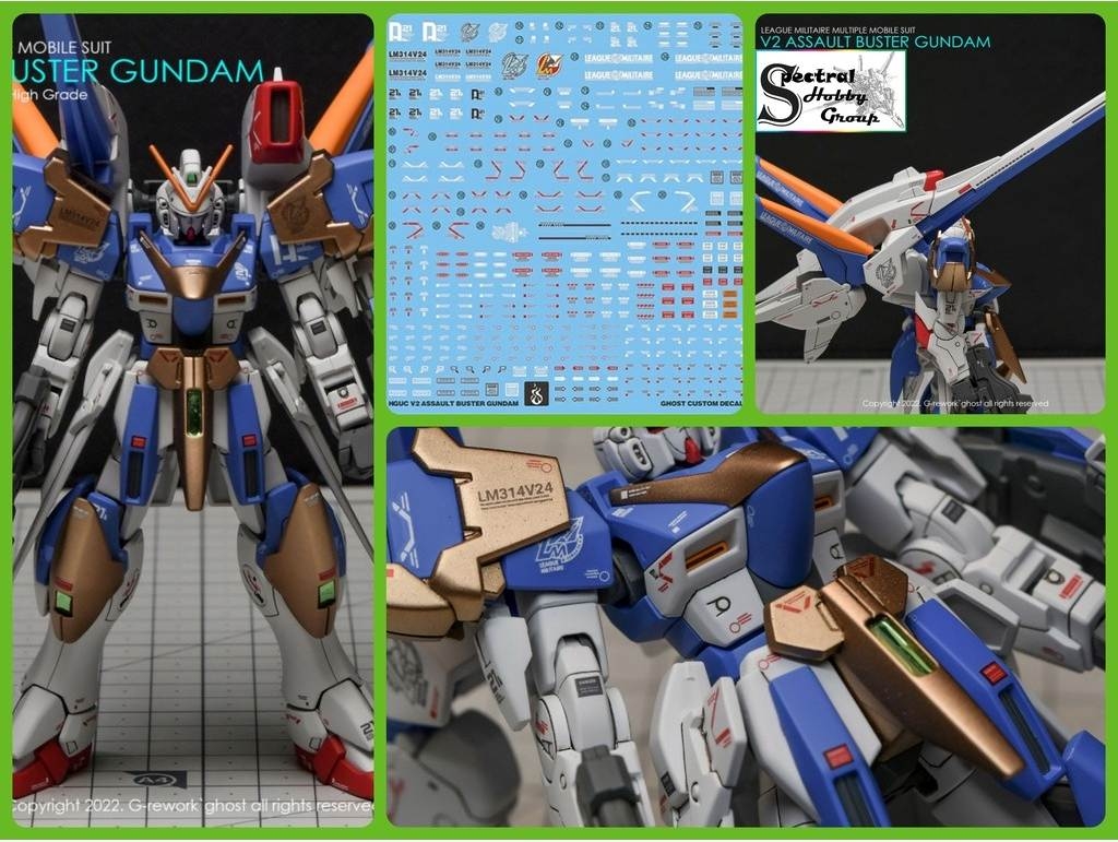 Decal nước dán mô hình MG HG Victory gundam V2 V2AB các loại Water sticker