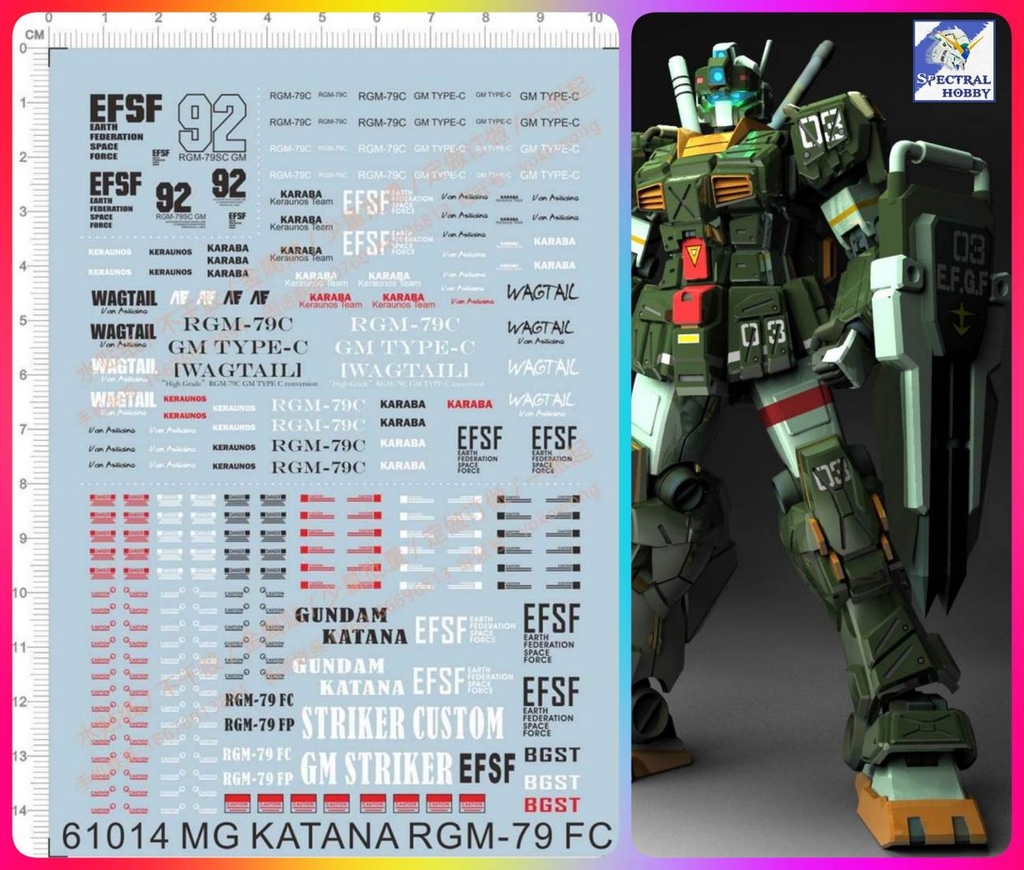 Decal nước dán mô hình MG RGM GM Sniper Jegan 79SC Logo các loại - Water Sticker