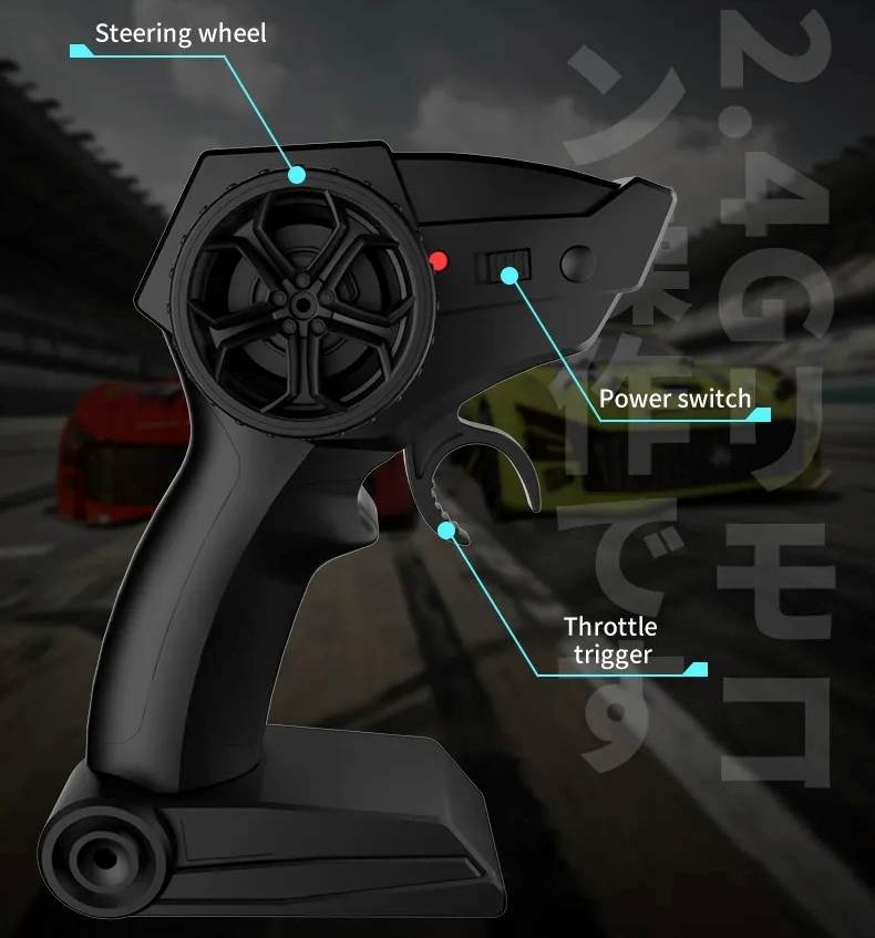 Ô tô điều khiển RC Car Drift 1/24 Light Chaser Drift 4WD 2.4G JJRC Q165 Colorful Lighting