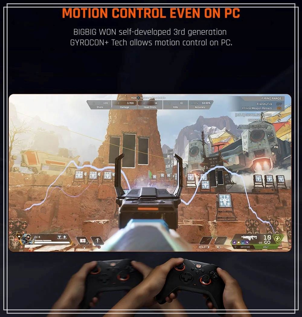 Tay cầm chơi game BIGBIG Won Gale Hall không dây Wireless 2.4G Bluetooth cho PC iOS Android Switch