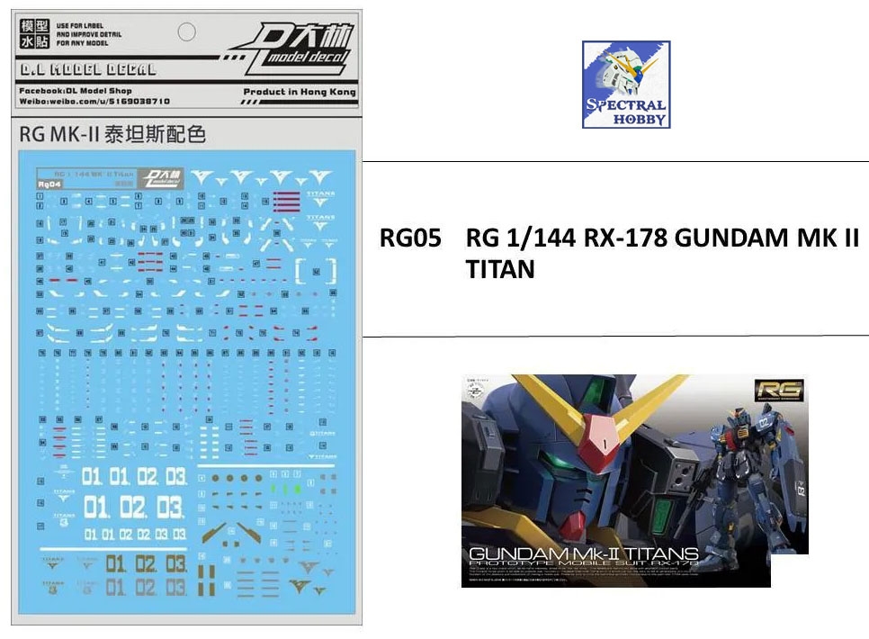 Decal nước dán mô hình Gundam MKII RX178 Mk-II MK2 8815 8817 PG MG RG HG Water sticker